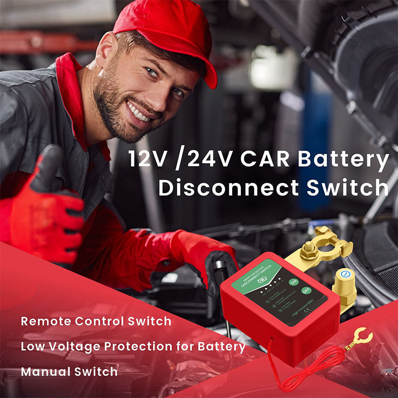 🚗⚡Daljinski upravljano stikalo za izklop avtomobilskega akumulatorja 12V/24V🔋
