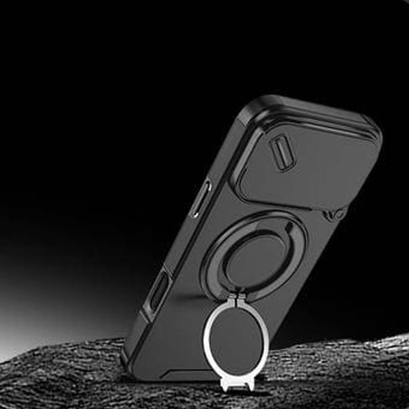 🔥Магнитен калъф за телефон с поставка за пръстен за iPhone✨