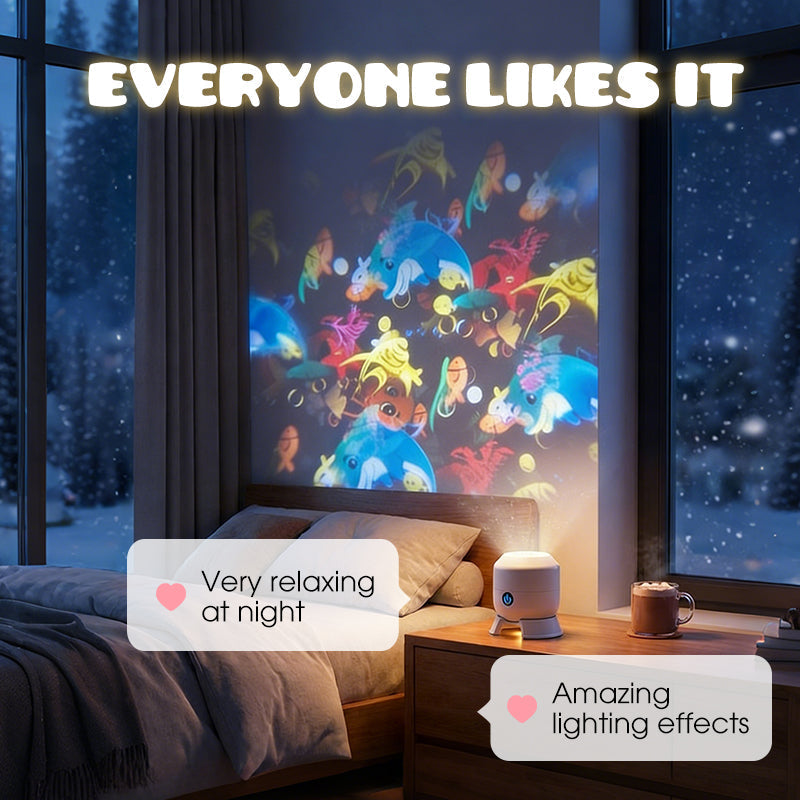 ✨Dynamicznie obracająca się lampa projekcyjna LED
