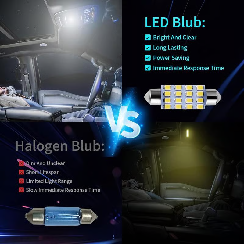 💡 Комплект за осветление на интериора на автомобила с 42 ултраярки светодиода - Plug and Play надстройка за вашия автомобил