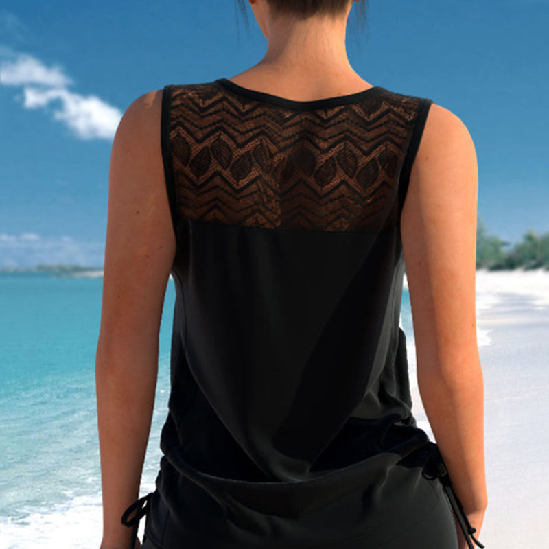 👙S-3XL🏖️Дамски бански танкини с шарки от две части