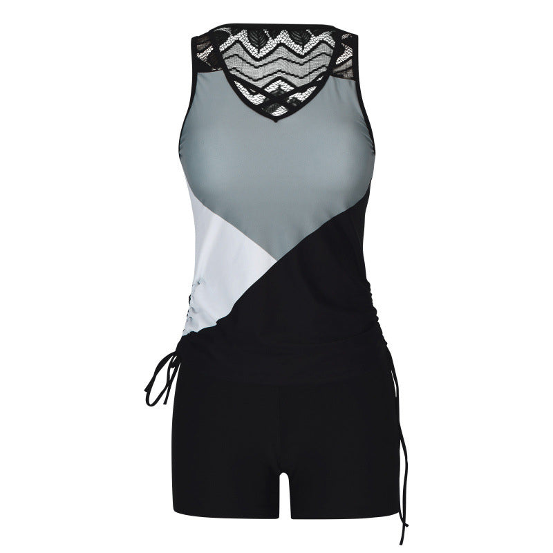 👙S-3XL🏖️Dwuczęściowy kostium kąpielowy typu tankini we wzory dla kobiet