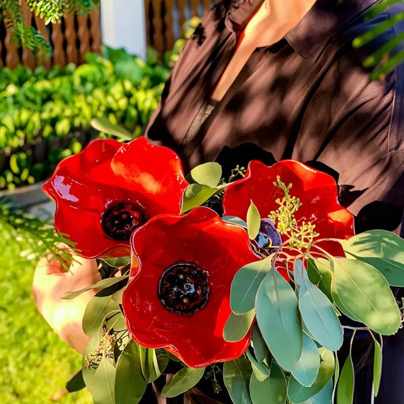 🌸Ročno izdelana kovinska opora za cvetlični vrt🐦