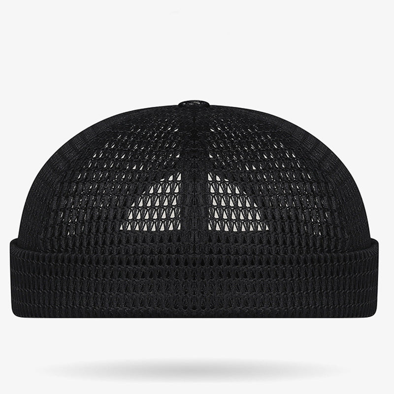 🧢🢊Лека шапка, изработена от дишаща мрежа, без козирка