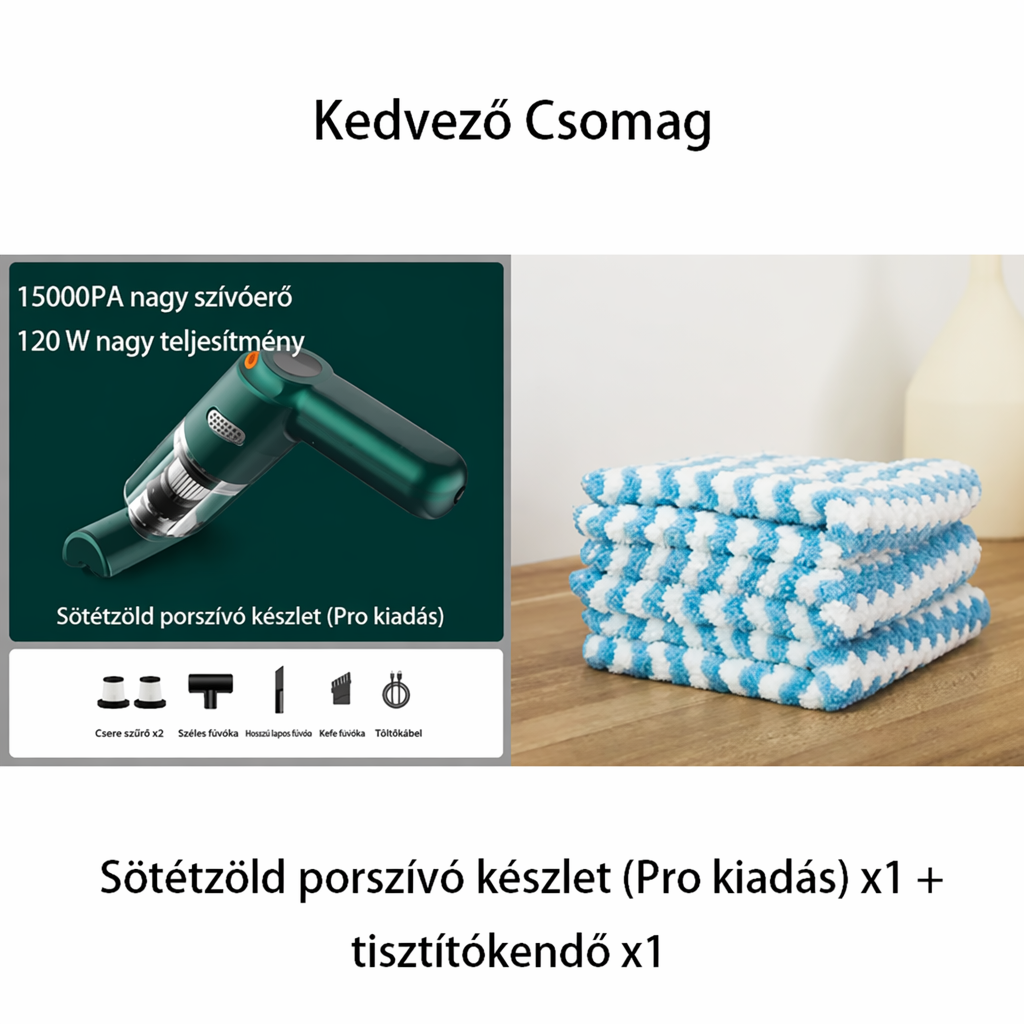 🚗✨ Zestaw do bezprzewodowego odkurzacza samochodowego o wysokiej wydajności 🛋️