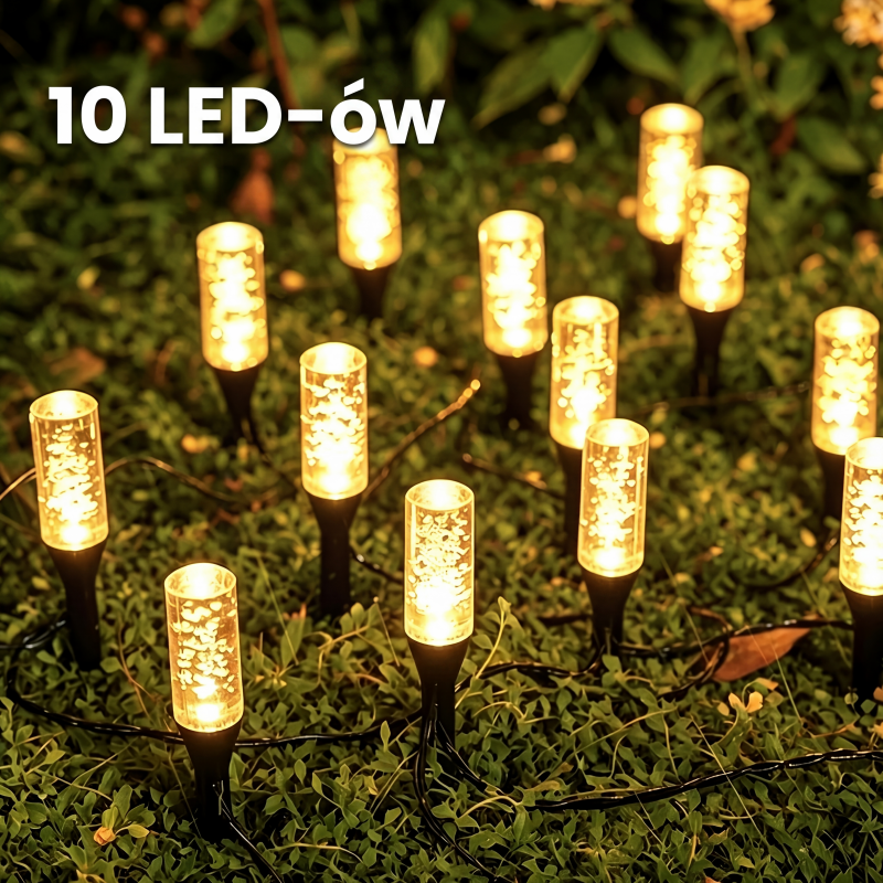 🌙 Lampy ogrodowe na energię słoneczną – lampy wbijane w ziemię