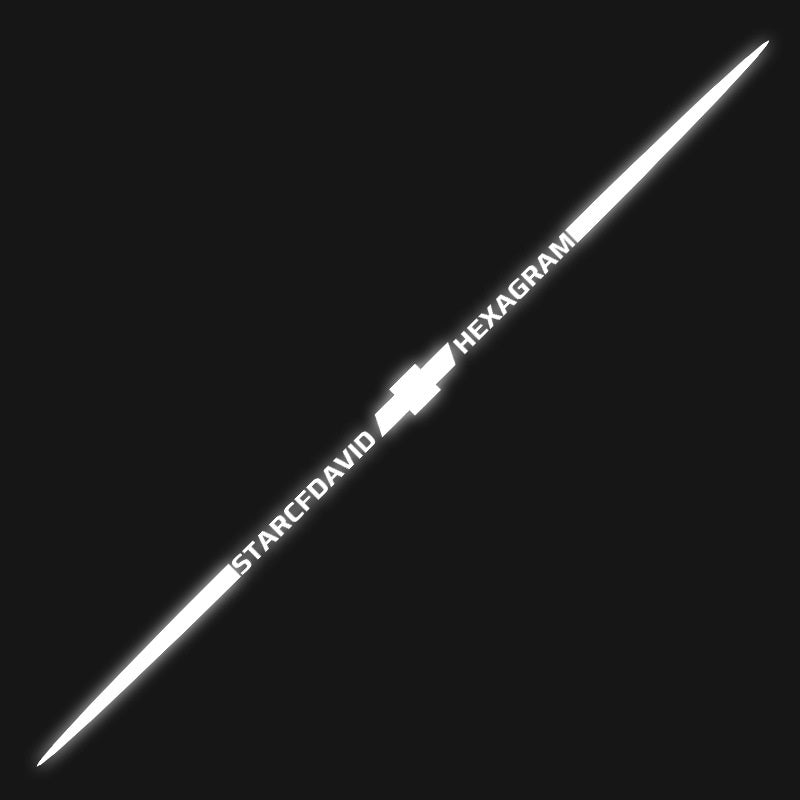 3D цветни лазерно отразяващи стикери за кола 4 бр.