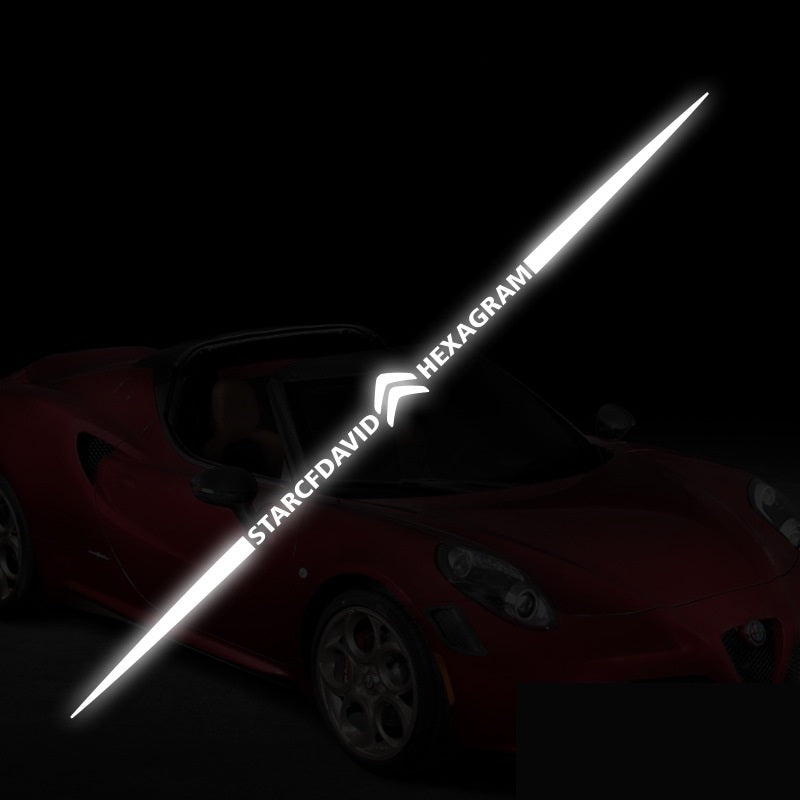 3D цветни лазерно отразяващи стикери за кола 4 бр.